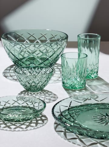 Lyngby Glas Salatschüssel "Sorrento" in Grün - Ø 24 cm