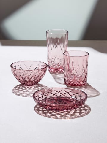 Lyngby Glas 4-delige set: kommen "Sorrento" roze - Ø 12 cm