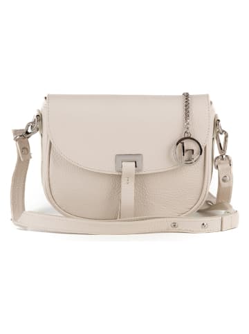 Lia Biassoni Leren schoudertas "Neva" crème - (B)20 x (H)16 x (D)6 cm