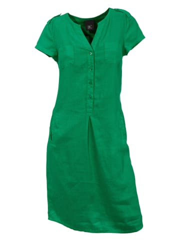 Heine Lniana sukienka w kolorze zielonym