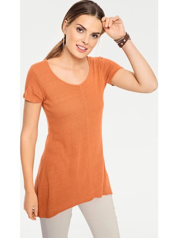 Heine Seiden-Longshirt in Orange