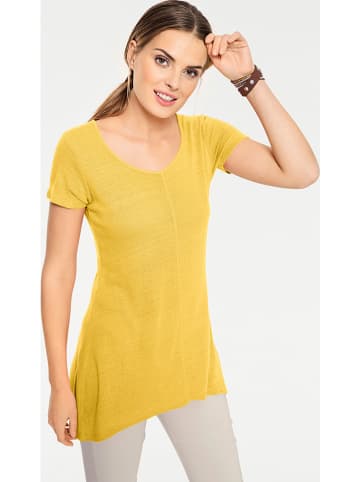 Heine Jedwabna koszulka w kolorze żółtym