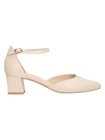 Wojas Leren pumps beige