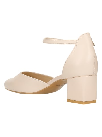 Wojas Leder-Pumps in Beige
