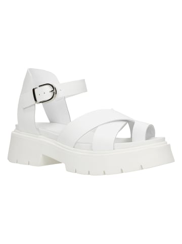 Wojas Leder-Sandaletten in Weiß