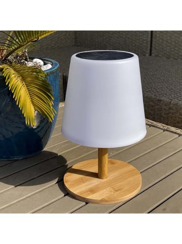 lumisky Solarna lampa LED "Standy" w kolorze jasnobrązowo-białym - wys. 25 cm