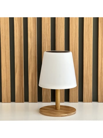 lumisky Solarna lampa LED "Standy" w kolorze jasnobrązowo-białym - wys. 25 cm