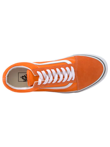 Vans Skórzane sneakersy w kolorze pomarańczowym