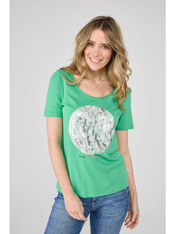 LIEBLINGSSTÜCK Koszulka "Candy" w kolorze zielono-srebrnym