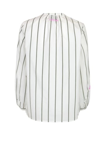 LIEBLINGSSTÜCK Bluzka "Rumina" w kolorze biało-oliwkowo-różowym