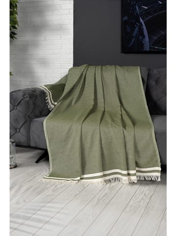 Colourful Cotton Sprei groen