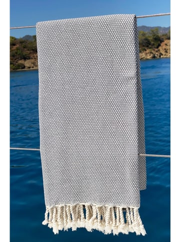Colorful Cotton Fouta in Grau