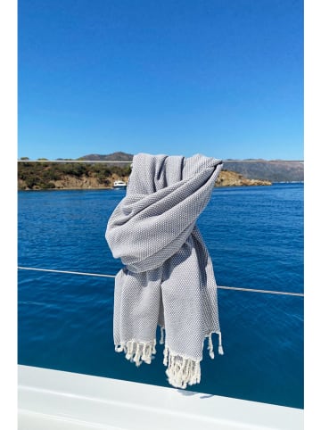 Colorful Cotton Fouta in Grau