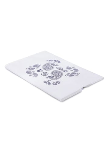 Colourful Cotton Opbergtas blauw/wit - (L)44 x (B)39 x (H)30 cm