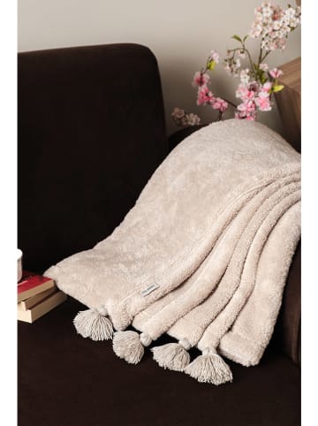 Colorful Cotton Plaid "Puffy" in Beige