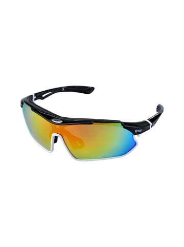 YEAZ Unisex-Sportbrille "Sunray" in Schwarz/ Rot