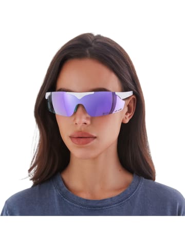 YEAZ Unisex-Sonnenbrille "SUNUP" in Weiß/ Lila-Grün