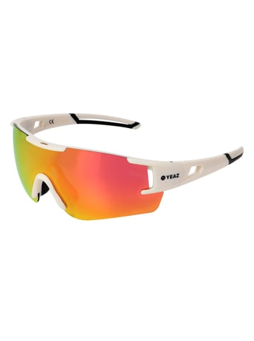 YEAZ Unisex-Sportbrille "Sunblow" in Weiß/ Pink