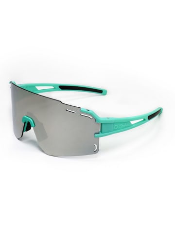 YEAZ Unisex-Sportbrille "Suncruise" in Mint/ Grau