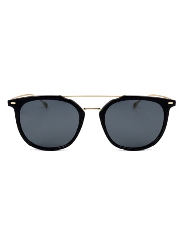 Hugo Boss Męskie okulary przeciwsłoneczne w kolorze złoto-czarnym