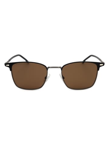 Hugo Boss Męskie okulary przeciwsłoneczne w kolorze czarno-brązowym