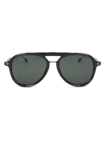 Hugo Boss Męskie okulary przeciwsłoneczne w kolorze szaro-czarnym