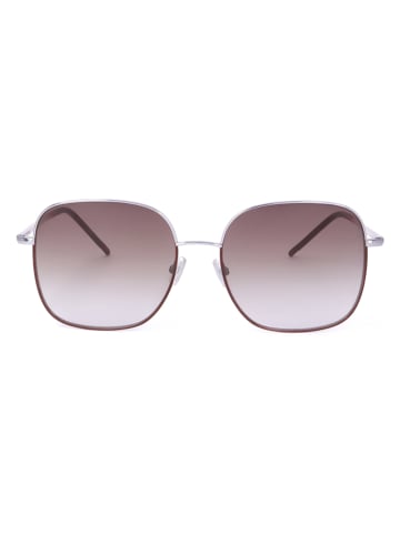Hugo Boss Damen-Sonnenbrille in Rot/ Silber