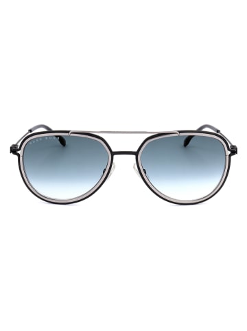 Hugo Boss Męskie okulary przeciwsłoneczne w kolorze czarno-szarym