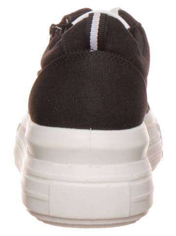 Marco Tozzi Sneakersy w kolorze czarno-białym