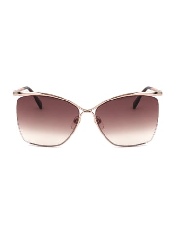 Longchamp Damen-Sonnenbrille in Gold/ Bordeaux