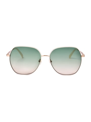 Longchamp Damskie okulary przeciwsłoneczne w kolorze złoto-zielonym
