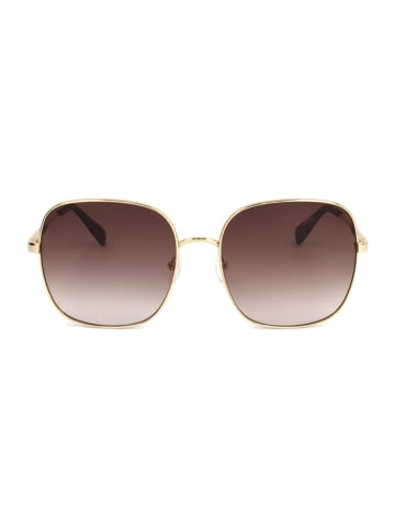 Longchamp Damen-Sonnenbrille in Gold/ Bordeaux