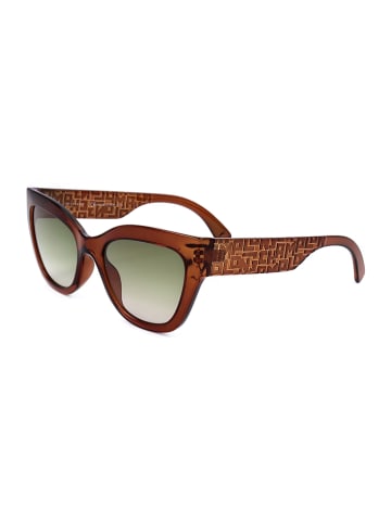 Longchamp Damen-Sonnenbrille in Braun/ Grün