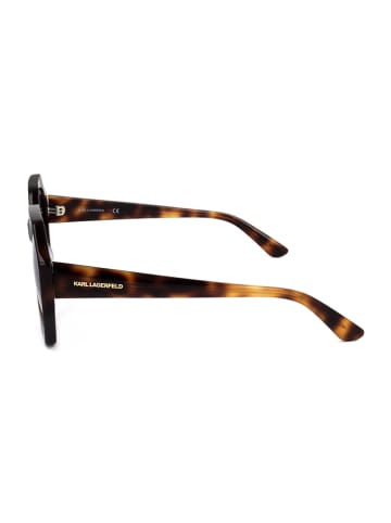 Karl Lagerfeld Damskie okulary przeciwsłoneczne w kolorze jasnobrązowo-niebieskim
