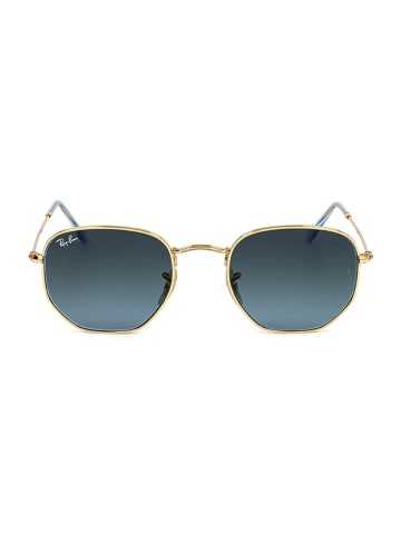 Ray Ban Unisex-Sonnenbrille in Gold/ Blau