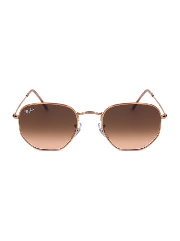 Ray Ban Okulary przeciwsłoneczne unisex w kolorze różowozłoto-brązowym