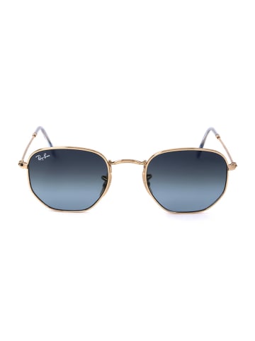 Ray Ban Okulary przeciwsłoneczne unisex w kolorze złoto-niebieskim