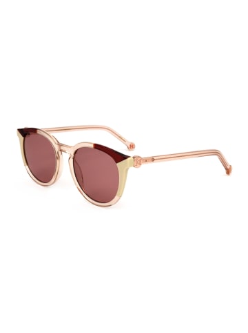 Carolina Herrera Damen-Sonnenbrille in Beige/ Rot