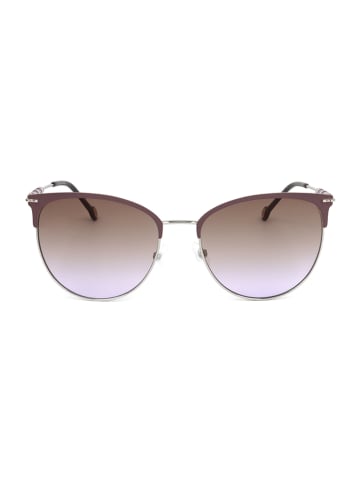Carolina Herrera Damskie okulary przeciwsłoneczne w kolorze srebrno-fioletowym
