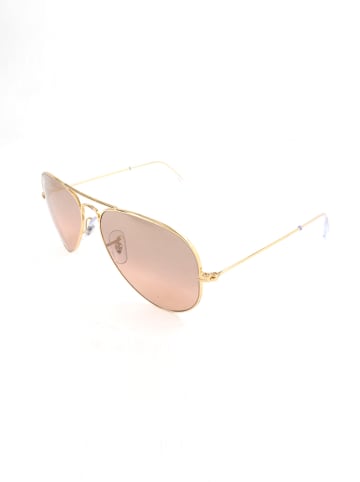 Ray Ban Herren-Sonnenbrille "Aviator" in Gold/ Braun