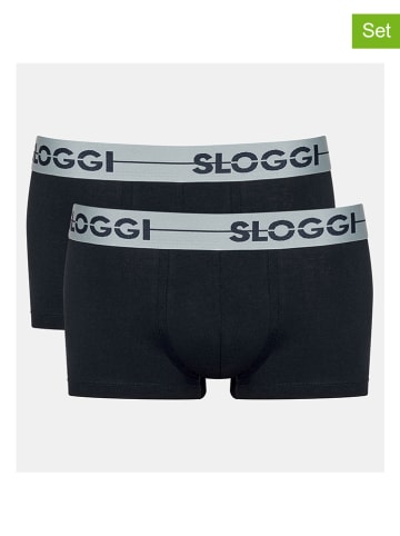 Sloggi 2er-Set: Boxershorts in Schwarz