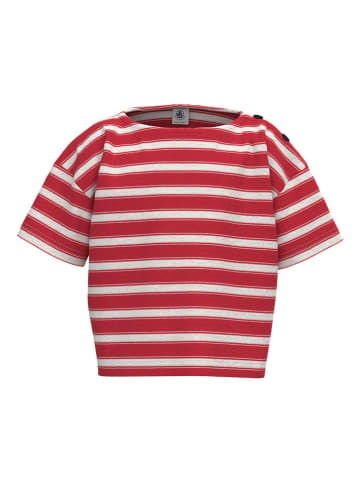 PETIT BATEAU Shirt in Rot/ Weiß