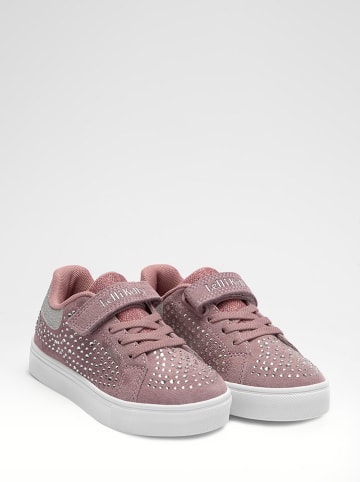 Lelli Kelly Skórzane buty sportowe "Polvere di Stella" w kolorze różowym