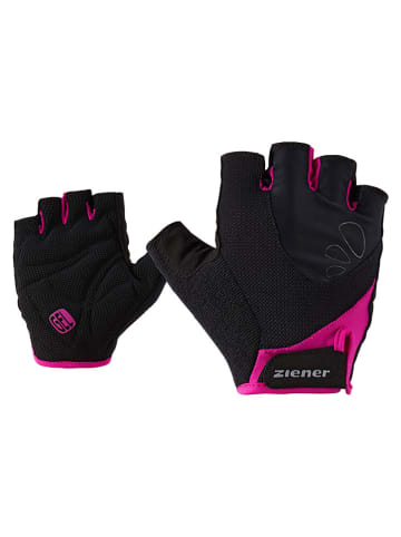Ziener Rękawiczki kolarskie "Capela Lady" w kolorze różowo-czarnym