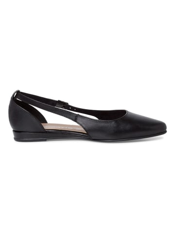 Tamaris Leren ballerina's zwart