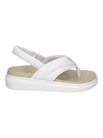 Gerry Weber Leder-Zehensandalen in Weiß