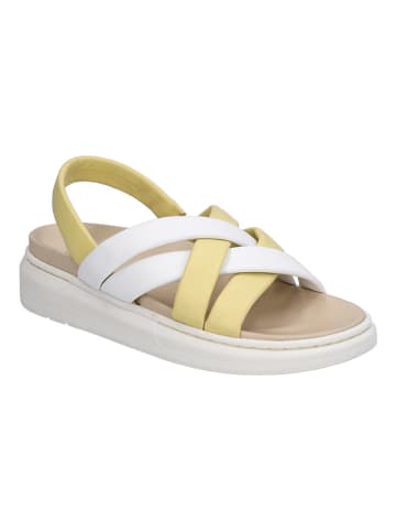 Gerry Weber Leren sandalen wit/geel