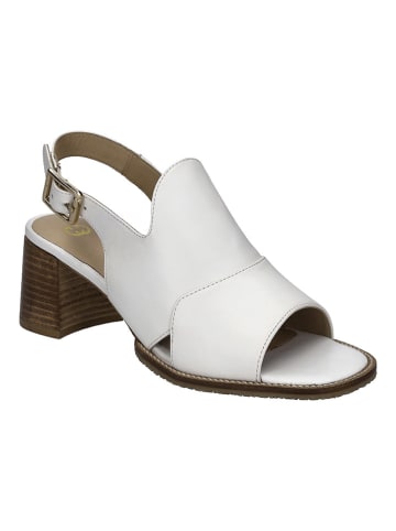Gerry Weber Skórzane sandały w kolorze białym