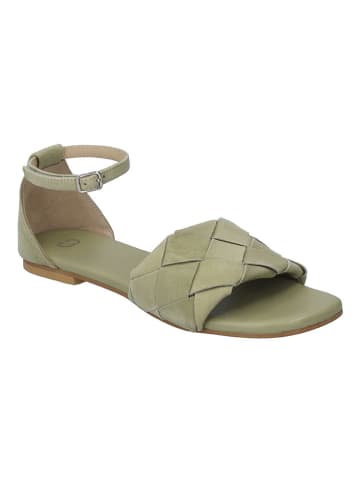 Gerry Weber Leren sandalen kaki