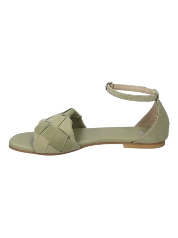 Gerry Weber Leder-Sandalen in Khaki